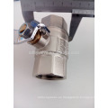 Bronze sanitary stainless steel 3 way ball valve